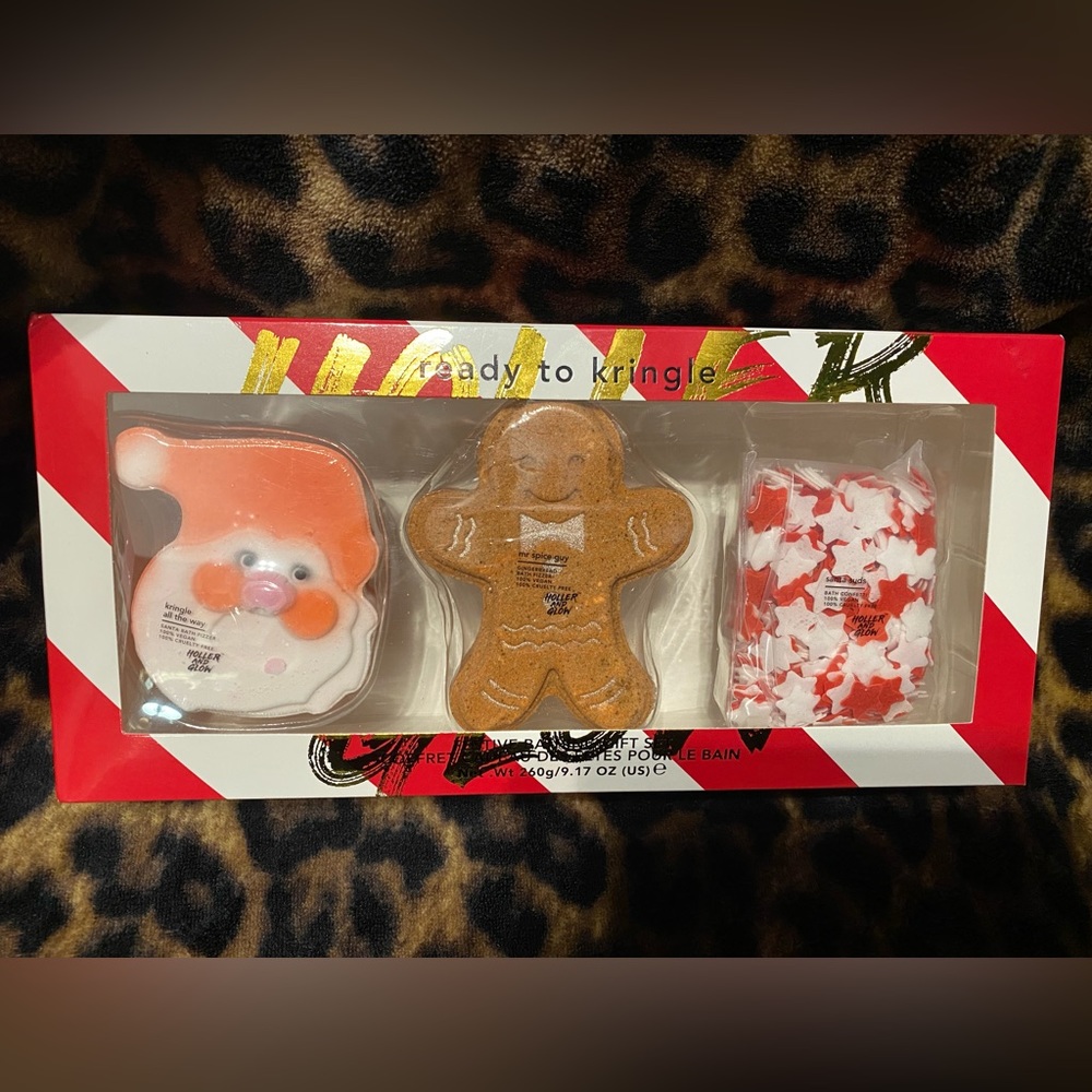 3 Piece Holiday Bath Gift Set